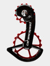 Wózek Przerzutki CeramicSpeed OSPW Shimano 9200 Series Coated Czerwony