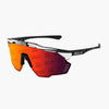 Okulary SCICON AEROSHADE KUNKEN Black Gloss White Bolt - SCNPP Monogram UAE Multimirror Red