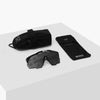 Okulary SCICON AEROSHADE KUNKEN Black Gloss White Bolt - SCNPP Monogram UAE Multimirror Silver