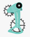 Wózek Przerzutki CeramicSpeed OSPW X Sram Eagle AXS Cerakote Icy Blue/Silver Coated