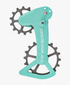 Wózek Przerzutki CeramicSpeed OSPW X Shimano 12s XT/XTR Cerakote Icy Blue/Silver Coated