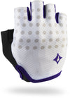 Women's Body Geometry Grail Short Finger Gloves - White/Indigo