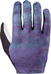 Men's Body Geometry Grail Long Finger Gloves - Blue/Concrete Block