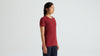 Damska koszulka z krótkim rękawem Trail - Garnet Red