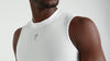 Men's Seamless Light Sleeveless Base Layer - White