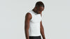 Men's Seamless Light Sleeveless Base Layer - White