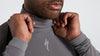 Men's Seamless Roll Neck Long Sleeve Base Layer - Grey