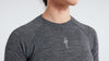 Women's Merino Seamless Long Sleeve Base Layer - Grey