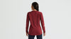 Damska koszulka z długim rękawem Trail Air - Garnet Red