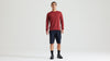 Męska koszulka z długim rękawem Gravity Training - Garnet Red