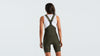 Damskie spodenki z szelkami Prime - Dark Moss Green