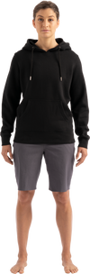 Damska bluza z kapturem S-Logo - Black