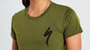 Damska koszulka z krótkim rękawem z logo S - Olive Green