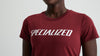 Women's Wordmark Short Sleeve T-Shirt - Garnet Red