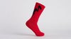 Supacaz SupaSox Twisted Sock - Black/Red