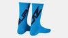 Supacaz SupaSox Twisted Sock - Black/Neon Blue