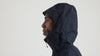 3-warstwowa parka z kapturem - Black