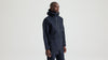3-warstwowa parka z kapturem - Black