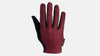 Men's Body Geometry Grail Long Finger Gloves - Garnet Red