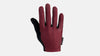 Women's Body Geometry Grail Long Finger Gloves - Garnet Red