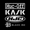 black-inc, muc-off, kask, hjc logos